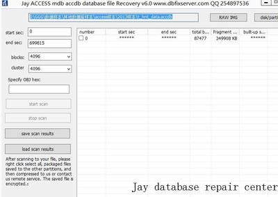 Access database recovery